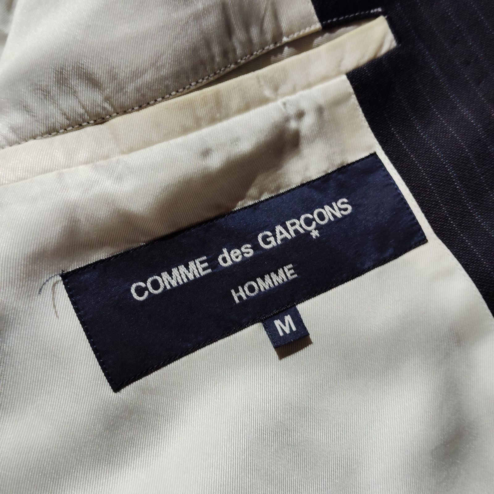 COMME des GARCONS HOMME 10ss ストライプ柄 セットアップ ネイビー M