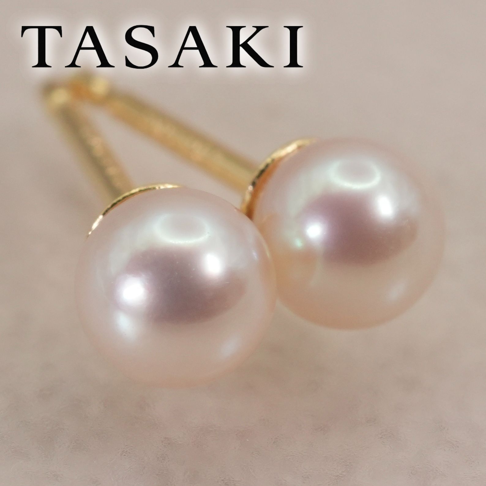 タサキ K18 ベビーパール ピアス 真珠 TASAKI /26-1049 - メルカリ