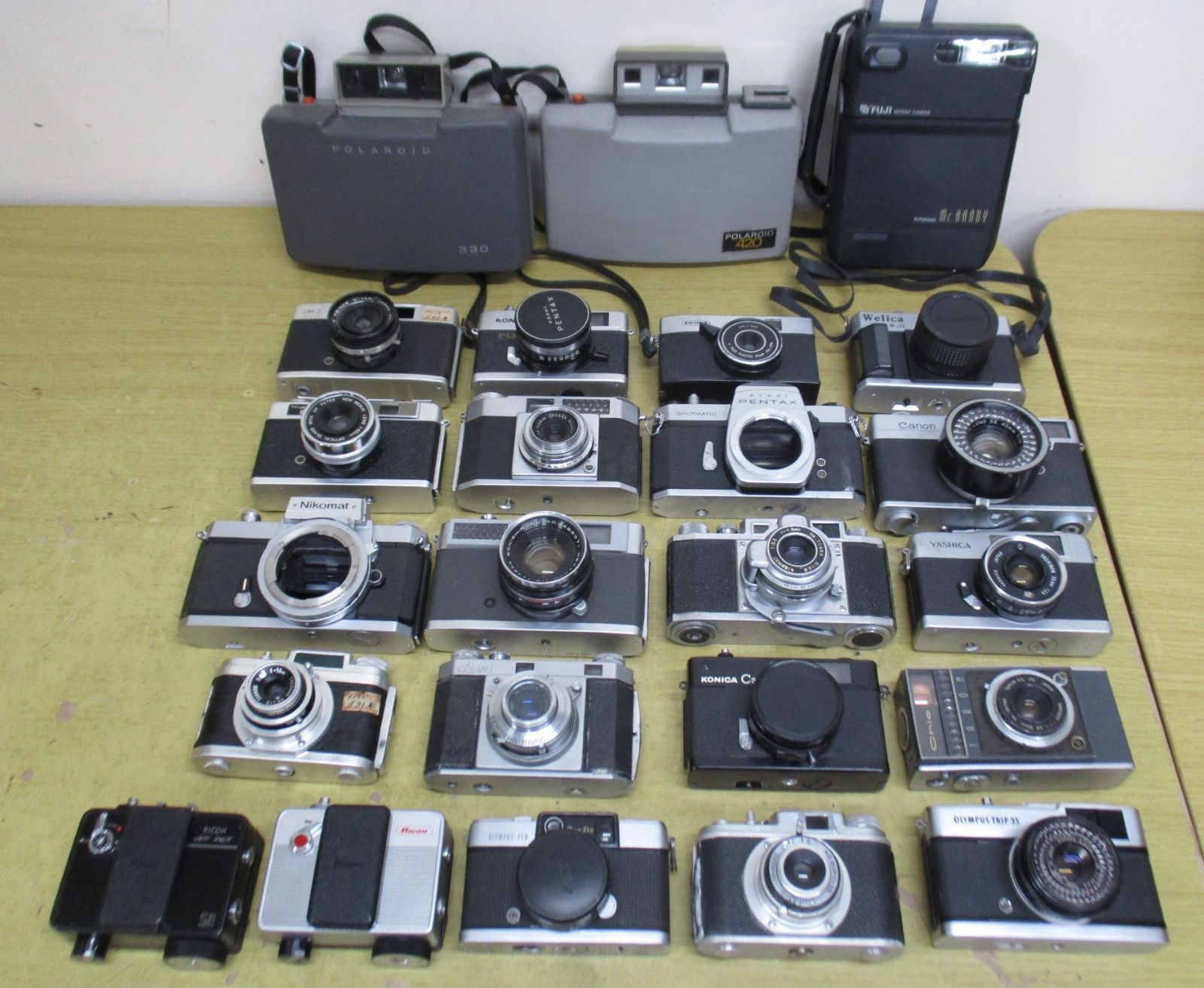 C129 一眼レフ マニュアル ポラロイド等 24点まとめ売り OLYMPUS 