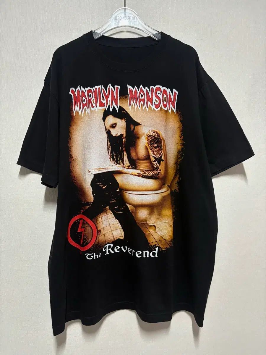 L-XL 00's 麻リールマンソン ブートレッグ 半袖 Tシャツ
