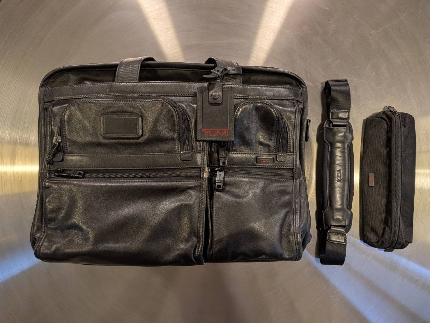 大容量TUMI トゥミ 96160DH ナパレザー MID EXPオーガナイザー 中古