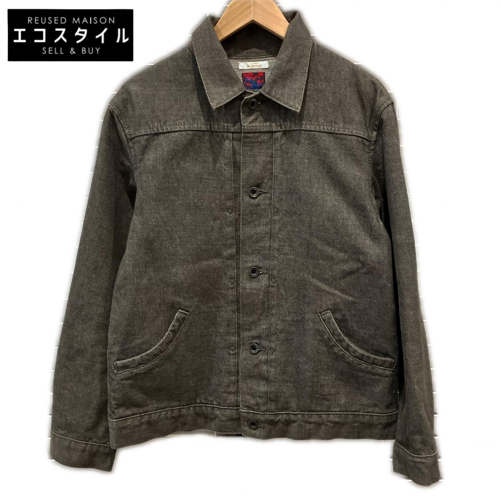 BRUNABOINNE　ブルーナボイン　5028 グレー コットン ワンウォッシュ ダーラ デニムジャンバー/デニムジャケット　1