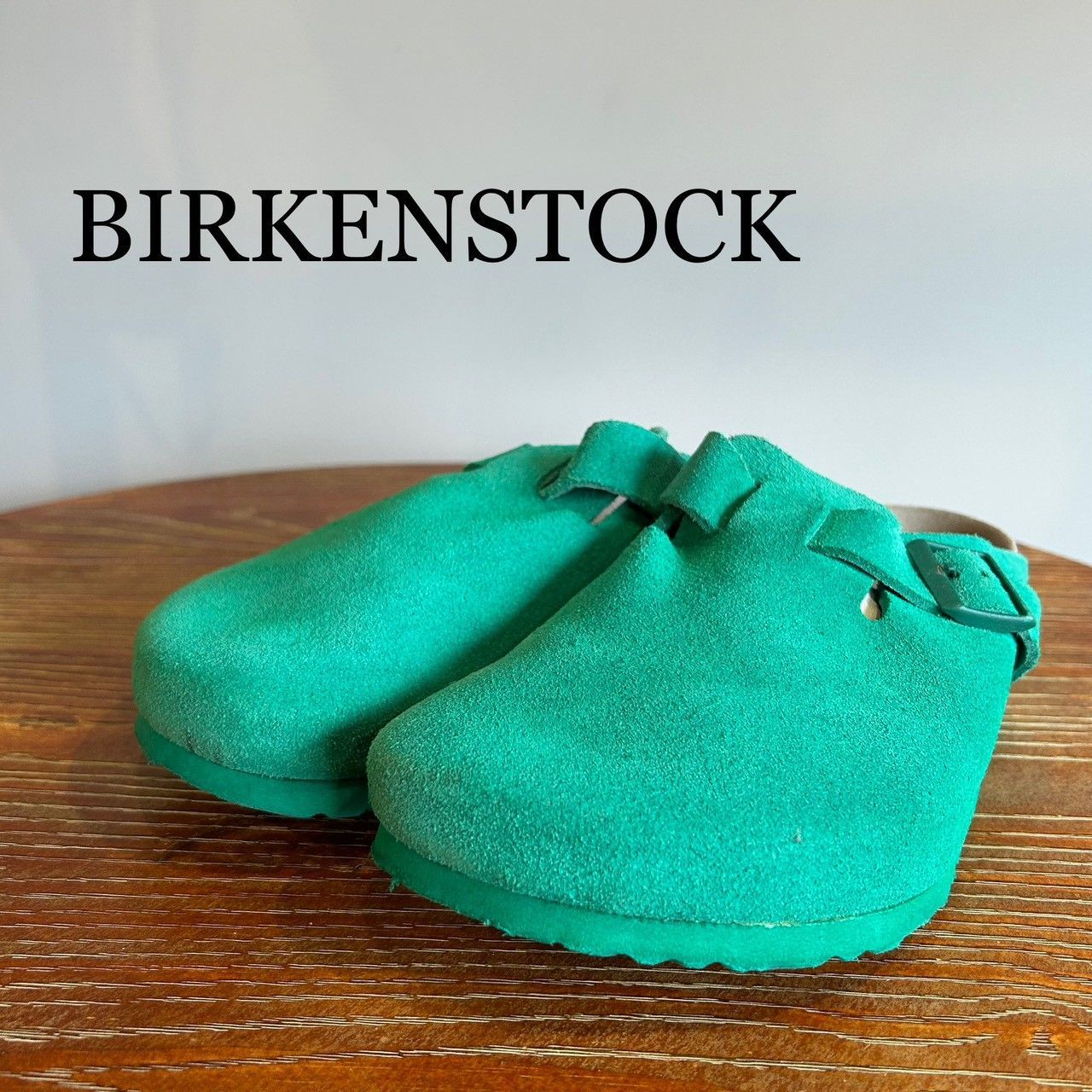 『BIRKENSTOCK』ビルケンシュトック (43) ボストンクロッグ スエード サンダル