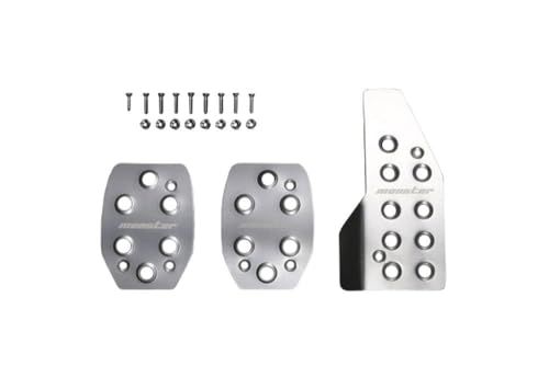 MONSTER SPORT スポーツドライビングペダルカバー クリヤ アルマイト アルトワークス/アルト[HA36S]/ハスラー他 MT車用 〔HA36 MT〕 849500-7200Mts 4cb306d1