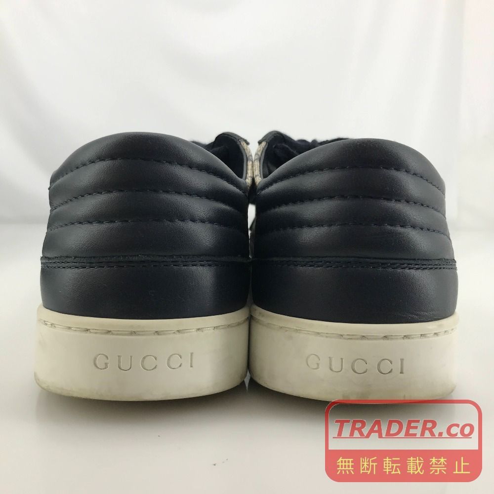 05w21958 グッチ GUCCI ローカットスニーカー ベージュ/ネイビー US7