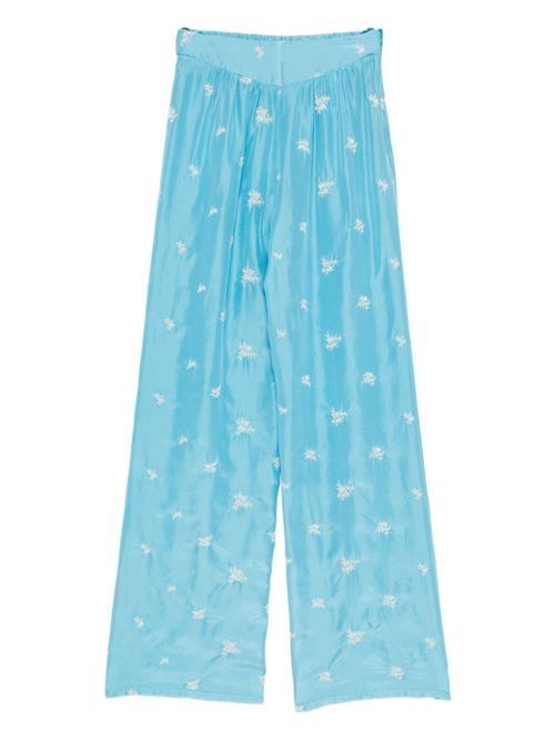 FORTE FORTE 刺繍入りシルクパンツ 送料無料