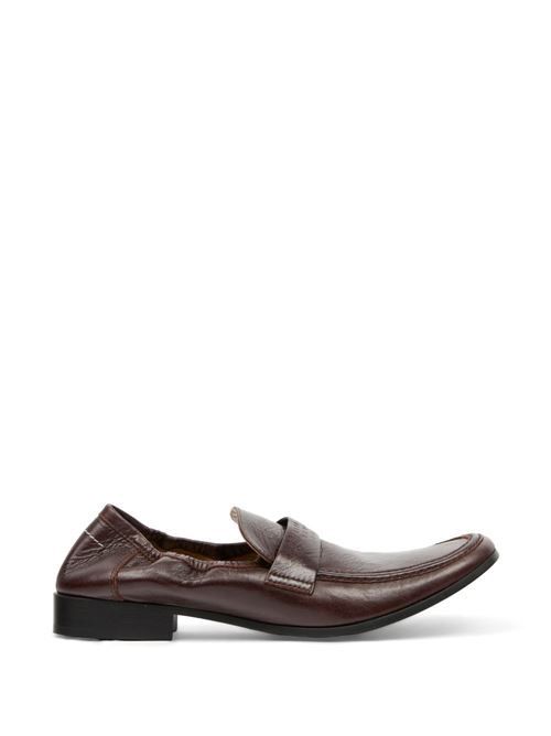 MM6 MAISON MARGIELA スウィングトゥ レザー ローファー 送料無料