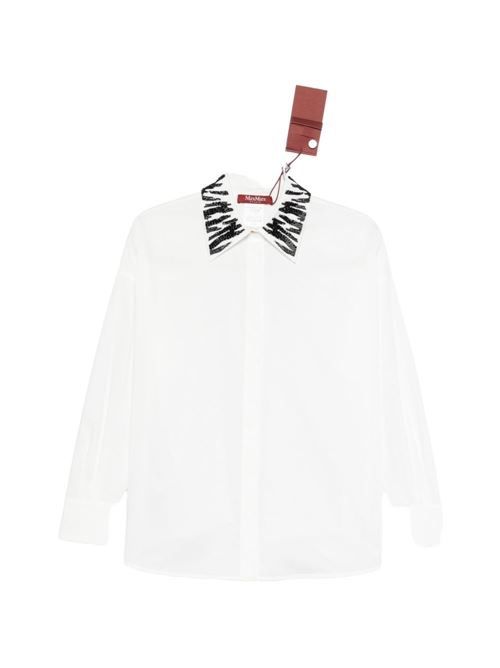 MAX MARA プリントカラーコットンシャツ 送料無料