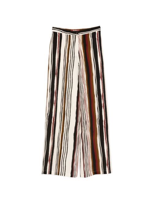 MAX MARA ストライプ ワイドレッグ パンツ 送料無料