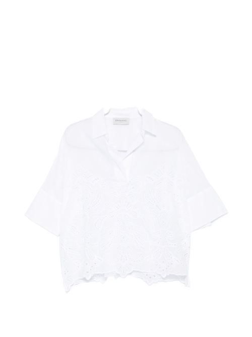 ERMANNO 刺繍入りコットンシャツ 送料無料