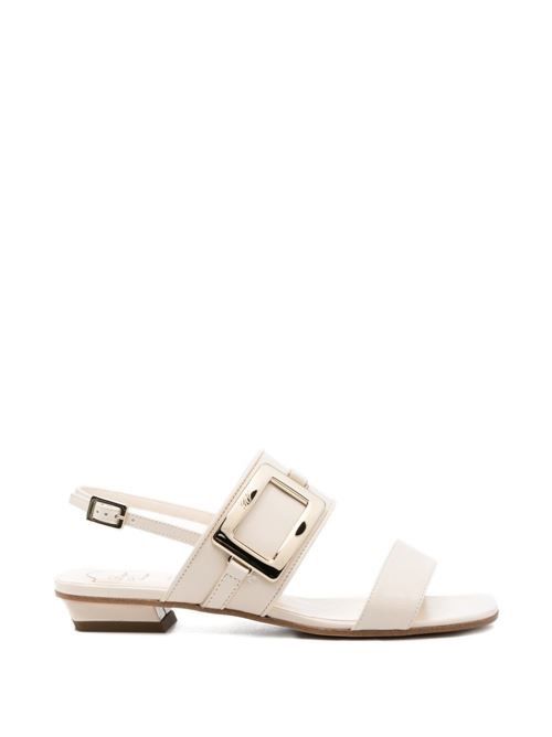 ROGER VIVIER メタルバックルレザーサンダル 送料無料