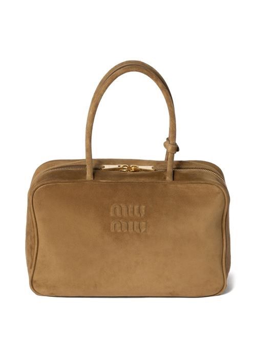 MIU MIU BEAU スエード ハンドバッグ 送料無料
