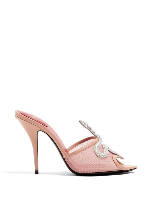 VALENTINO GARAVANI COEUR VIPÈRE レザーミュール 送料無料