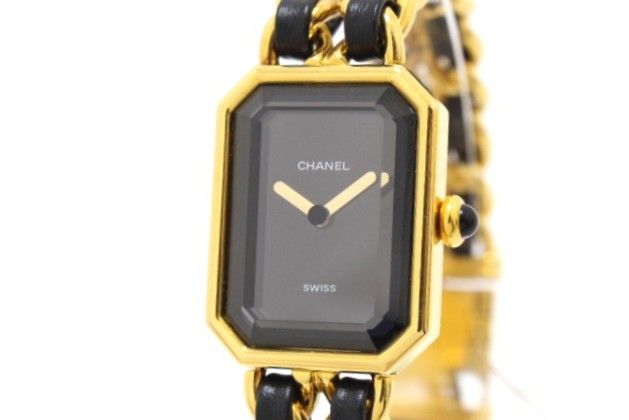 CHANEL シャネル ウォッチ プルミエールM 時計 H0001 腕時計 ステンレススチール/GP GP/レザー ゴールド レディース【中古】460