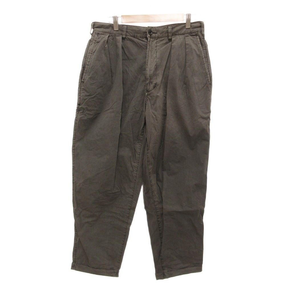 ビームス BEAMS SSZ STRAY PANT ワークパンツ ツータック S グレー /JS ■GY03