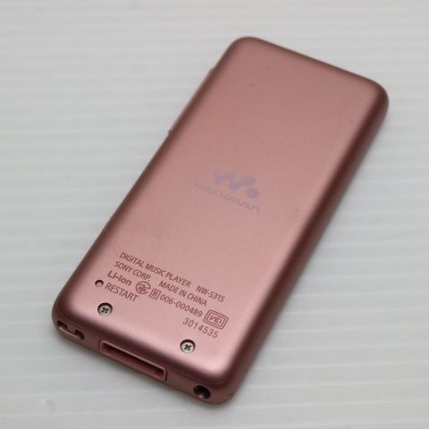 美品 NW-S315 ライトピンク SONY 土日祝発送OK 01000