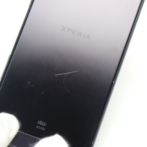 美品 au SOV34 Xperia XZ ミネラルブラック 即日発送 スマホ AU SONY