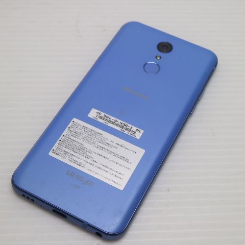 超美品 L-03K LG style ブルー スマホ 即日発送 スマホ 白ロム DoCoMo
