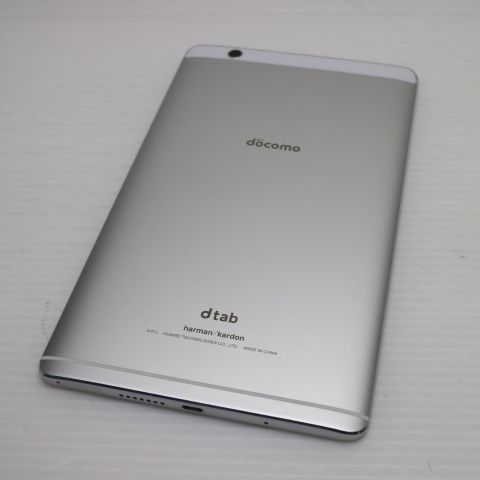 超美品 d-01J dtab Compact シルバー タブレット 白ロム タブレット