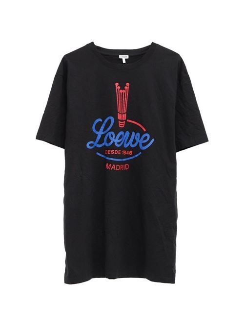 ロエベ ロゴ コットン Tシャツ 送料無料