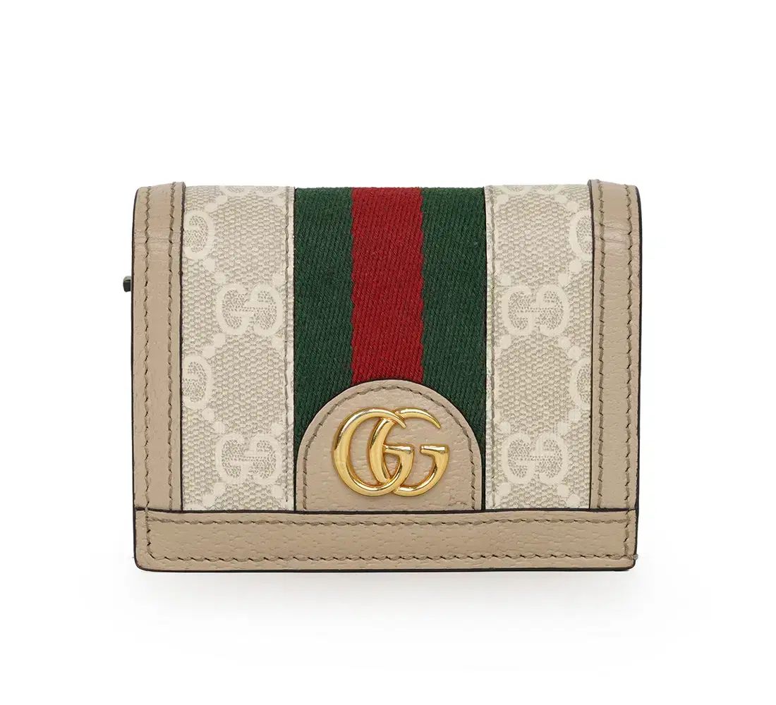 中古ブランド グッチ オフィディア GG カードケース 財布 523155