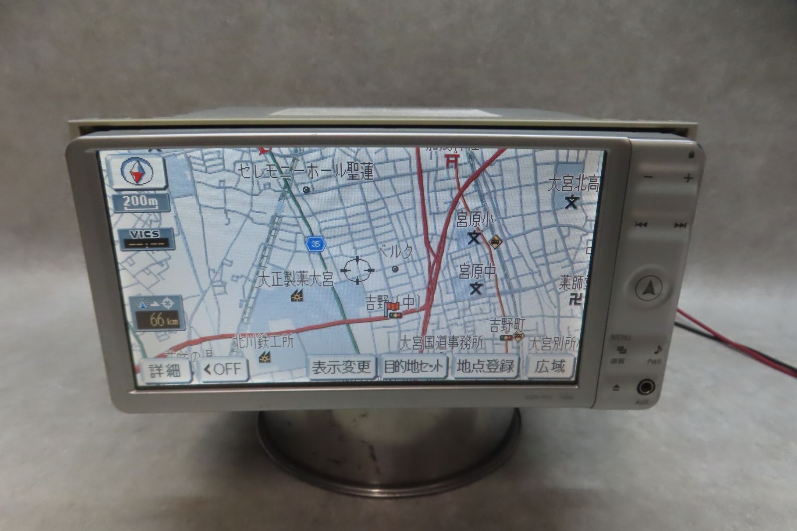 動作保証付★F6861/トヨタ純正　NSDN-W60　SDナビ　地図2014年　地デジTVワンセグ内蔵　Bluetooth内蔵　CD DVD再生OK　本体のみ