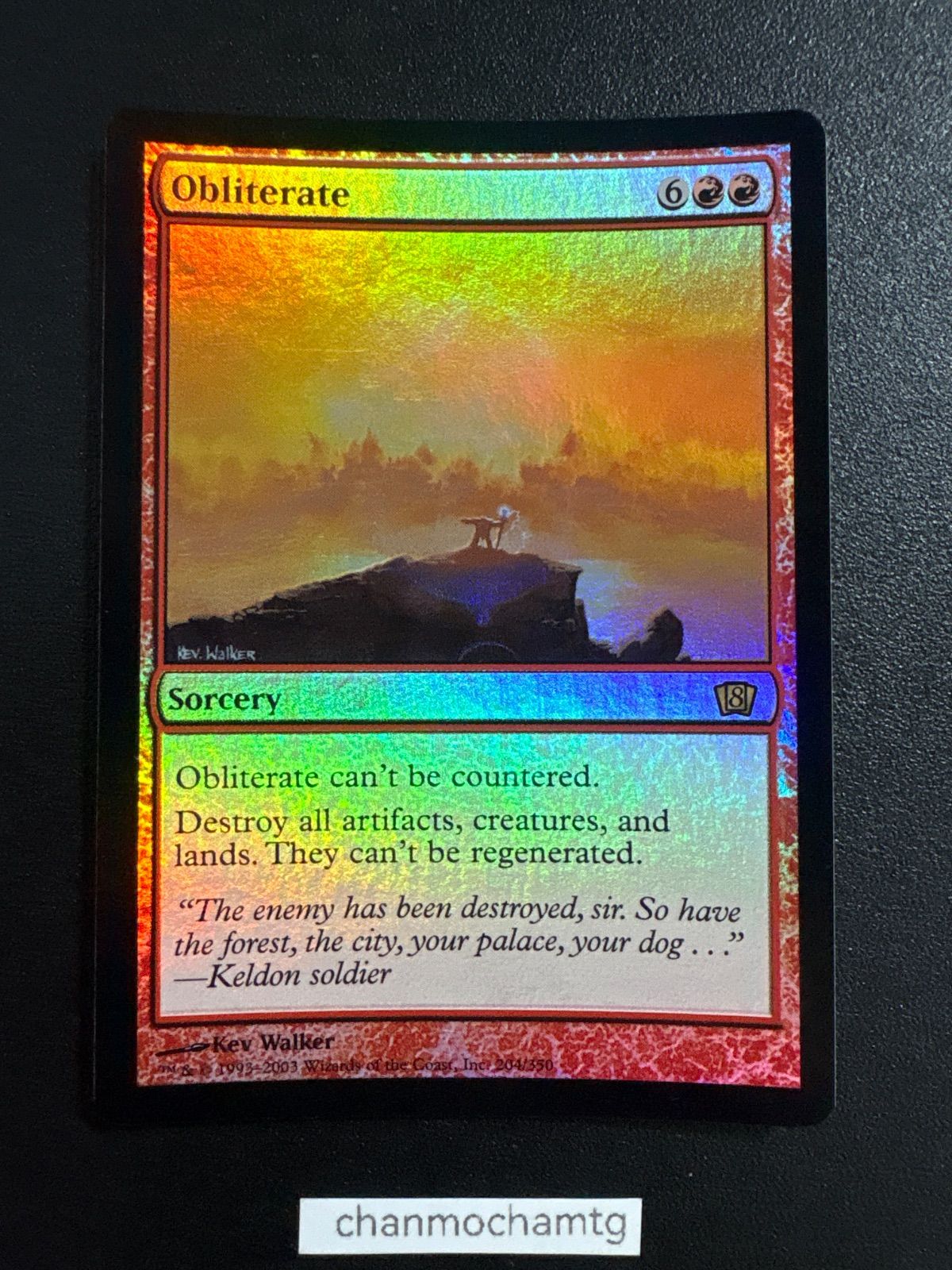 m16303 EN 【Foil】《抹消/Obliterate》[8ED] 赤R