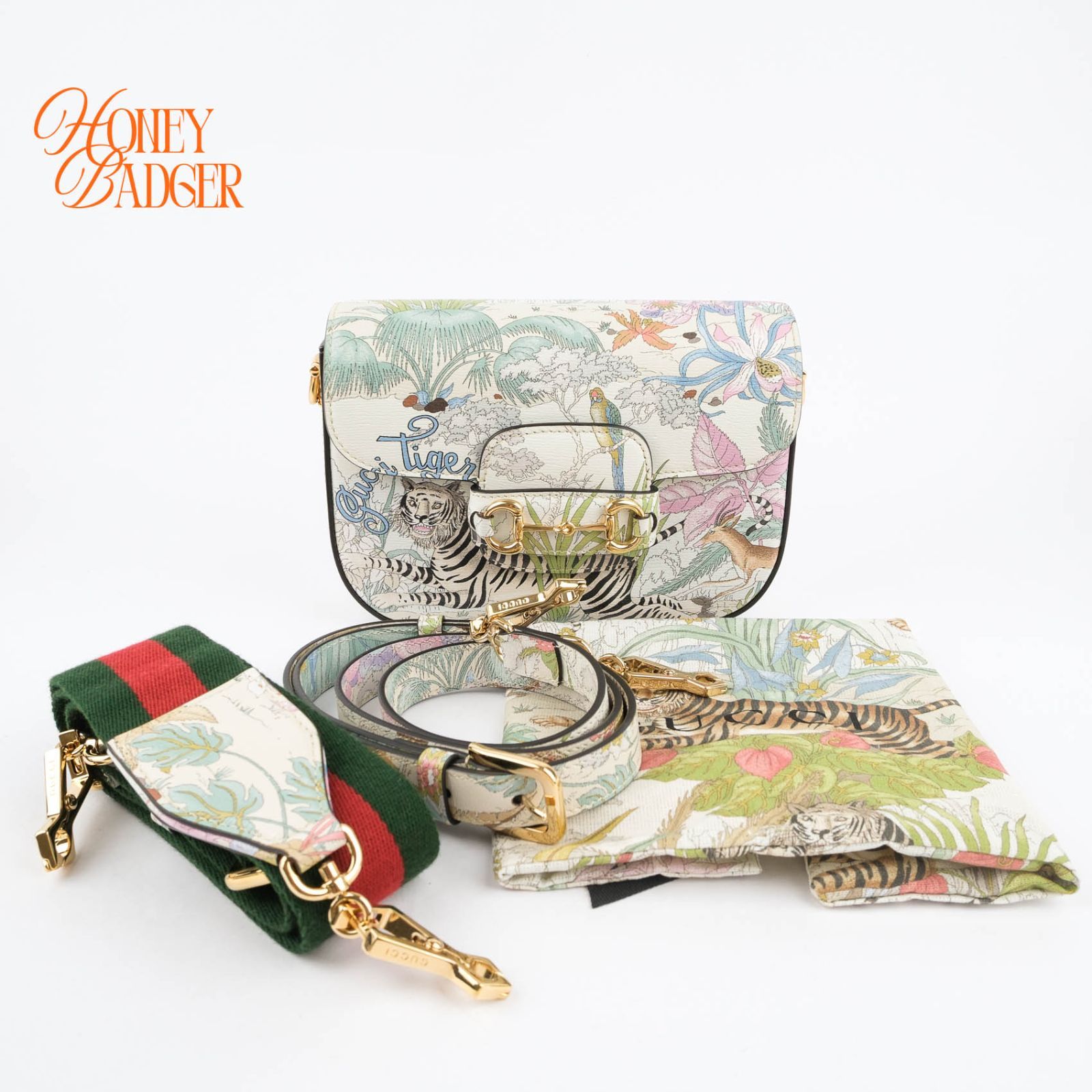 新品同様】グッチ GUCCI ホースビット 1955 ミニ タイガー 虎 マルチ 