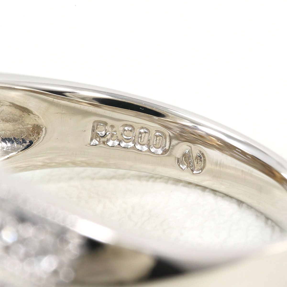 PT900/プラチナ リング・指輪 11.5号 アコヤ真珠 ダイヤモンド 0.17 ct
