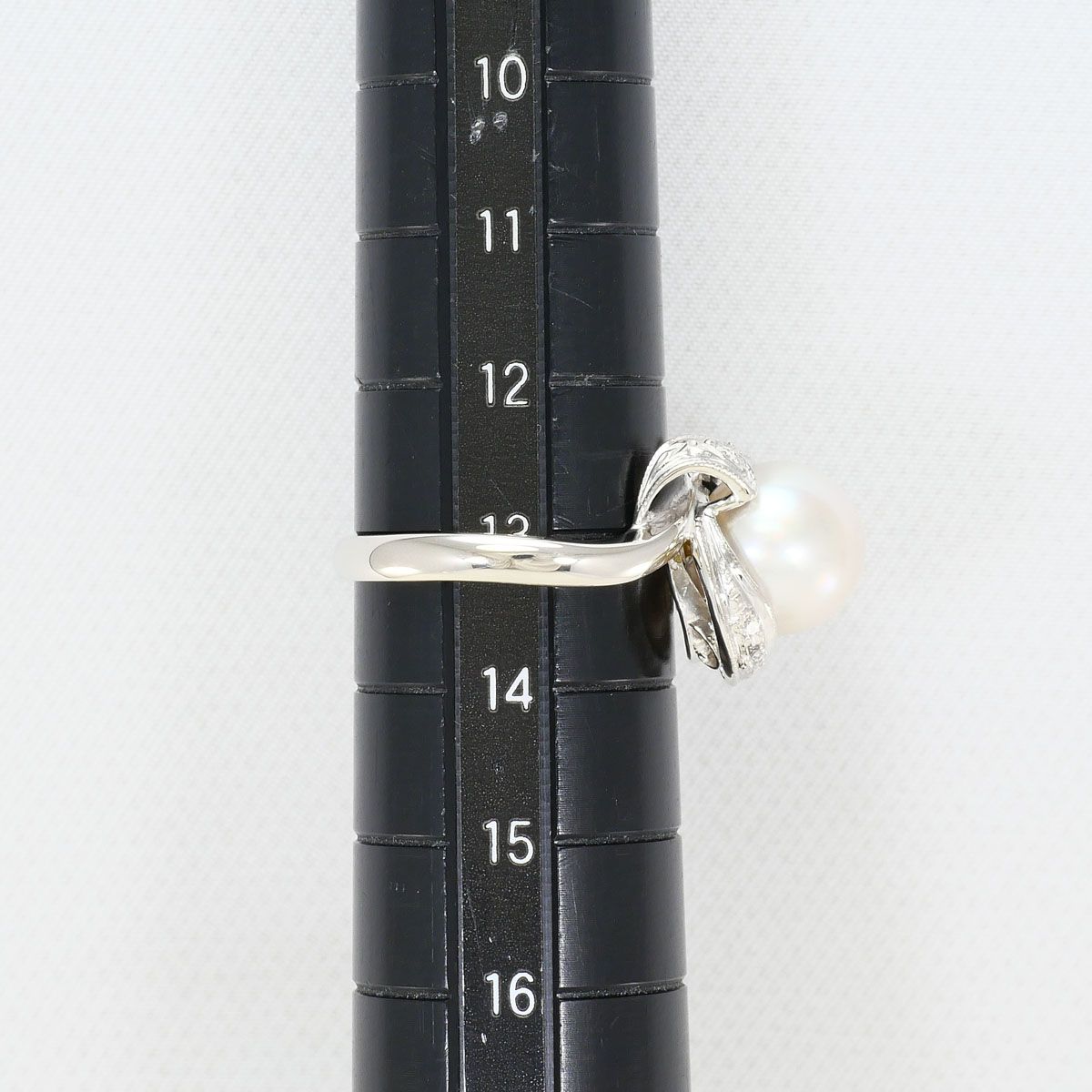 PT900/プラチナ リング・指輪 13号 アコヤ真珠 ダイヤモンド 0.05 ct