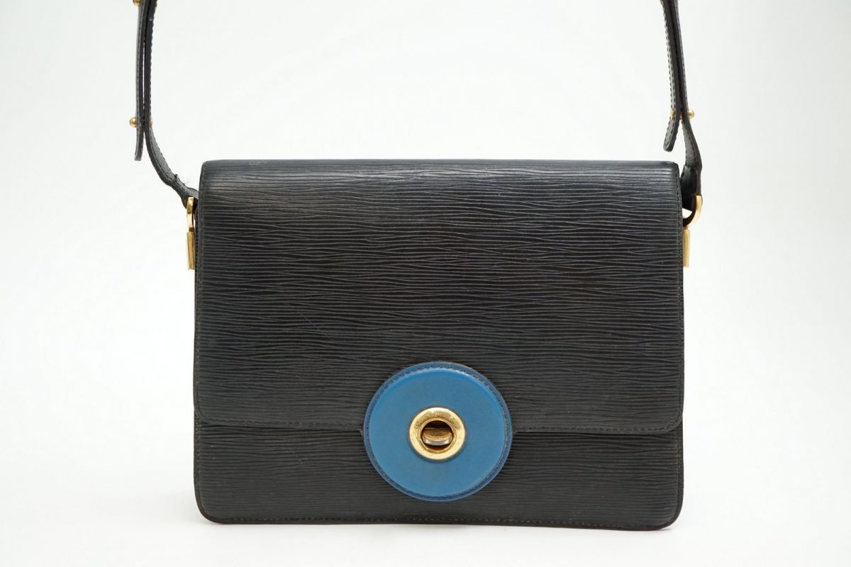 ルイ ヴィトン エピ フリーラン ショルダーバッグ M52415 ターンロック ゴールド金具 レザー 黒 ブラック Louis Vuitton 6962h