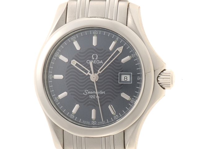 OMEGA オメガ 腕時計 シーマスター120m 2571.81 ステンレススチール ブルー文字盤 クオーツ レディース【中古】