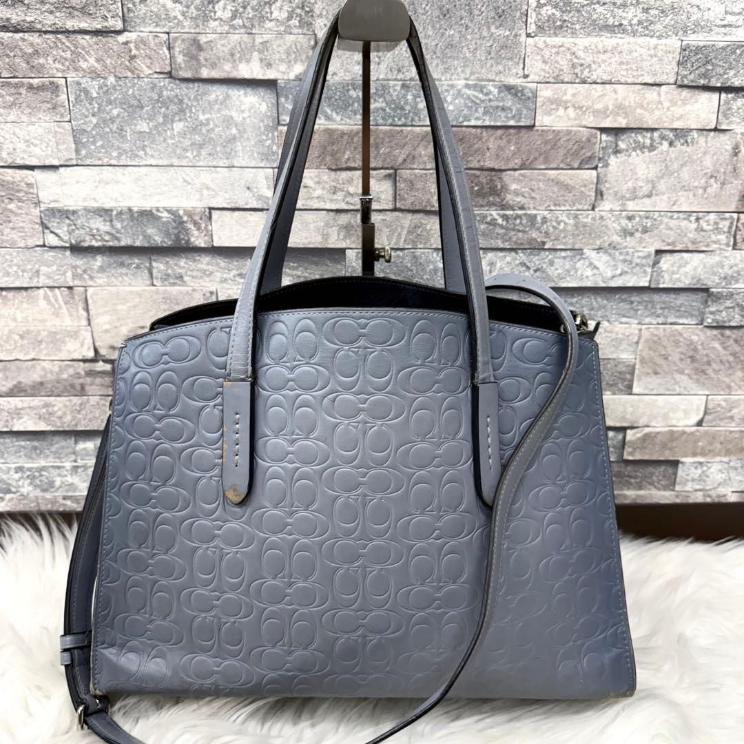 COACH コーチ シグネチャー エンボス 2way K1869-51728 COACH コーチ 2wayエンボスレザーショルダーバッグ シグネチャー