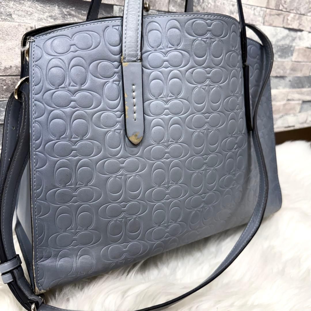 COACH コーチ シグネチャー エンボス 2way K1869-51728 COACH コーチ 2wayエンボスレザーショルダーバッグ シグネチャー