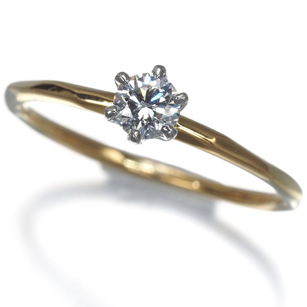 203Jewelry リング ダイヤ ダイヤモンド 0.160ct E VS2 Polestar 一粒 K18/Pt950 #196360