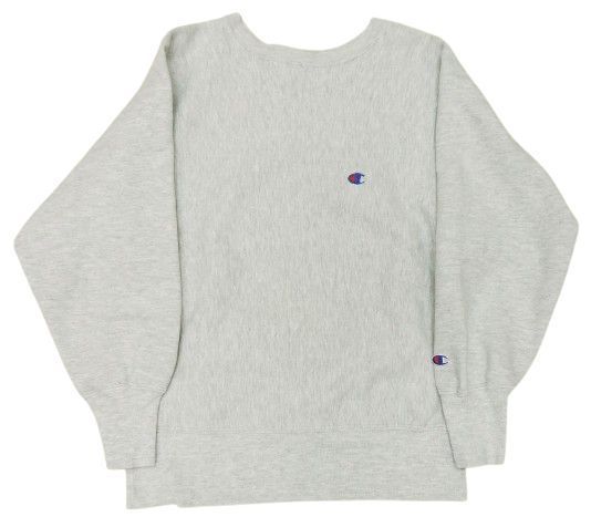 90s チャンピオン リバースウィーブ 長袖スウェット サイズM グレー USA製 トレーナー Champion 中古品▲★(134)
