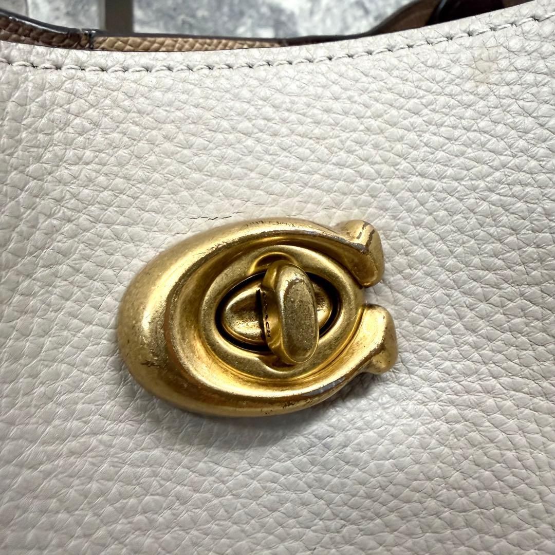 COACH コーチ ウィロウレザーハンドバッグ シボ革トートバック C0692 