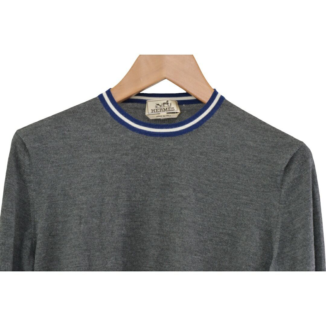 エルメス HERMES ニット セーター 長袖 カシミヤ シルク サイズM