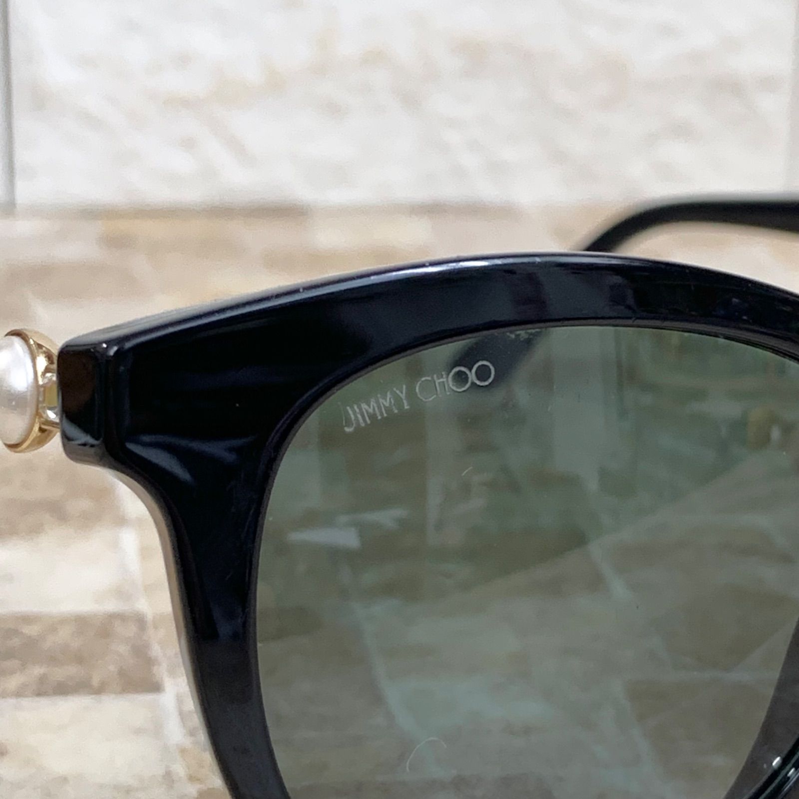 JIMMY CHOO ジミー チュウ サングラス ANNABETH 8079O 黒 ブラック パール アイウェア