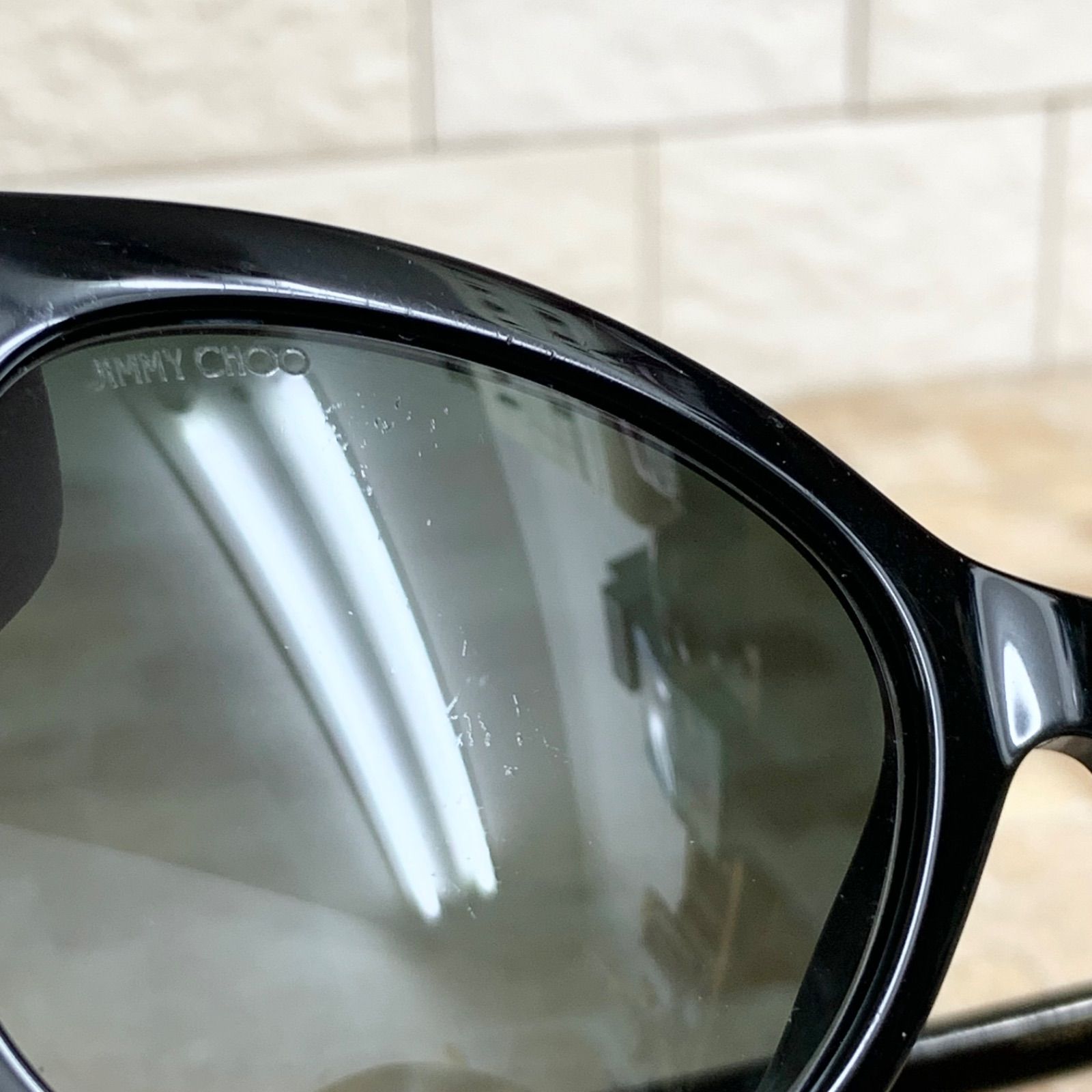 JIMMY CHOO ジミー チュウ サングラス ANNABETH 8079O 黒 ブラック パール アイウェア