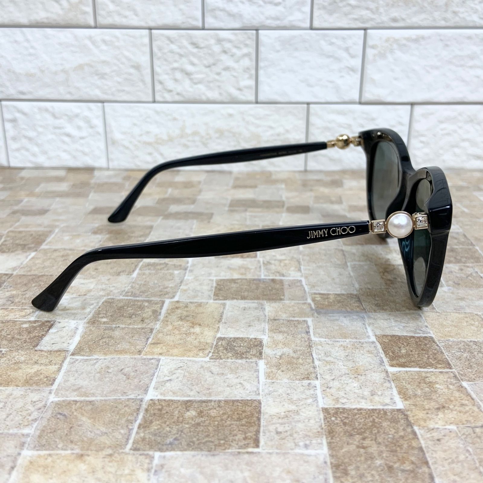JIMMY CHOO ジミー チュウ サングラス ANNABETH 8079O 黒 ブラック パール アイウェア