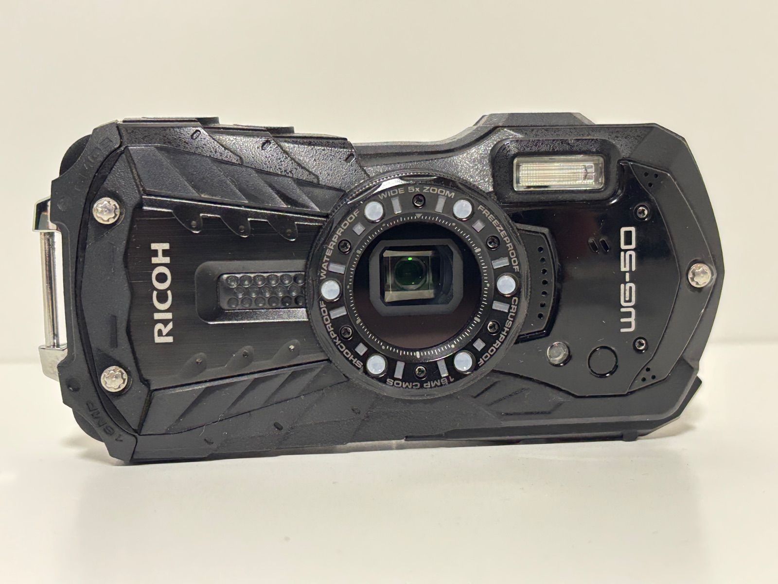 RICOH WG-50 デジカメ コンデジ ブラック 簡易動作確認済み