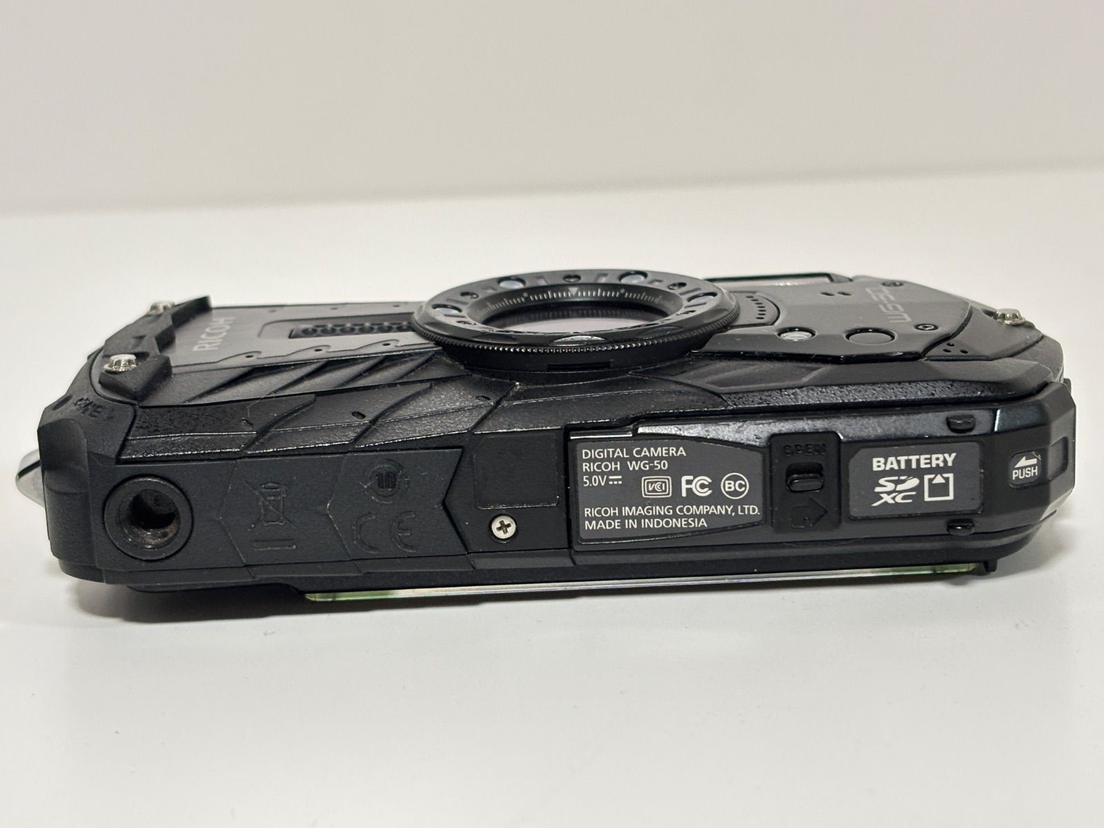 RICOH WG-50 デジカメ コンデジ ブラック 簡易動作確認済み
