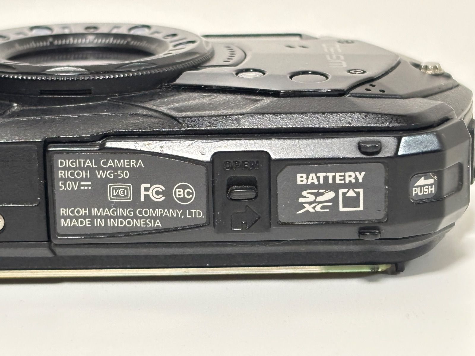 RICOH WG-50 デジカメ コンデジ ブラック 簡易動作確認済み