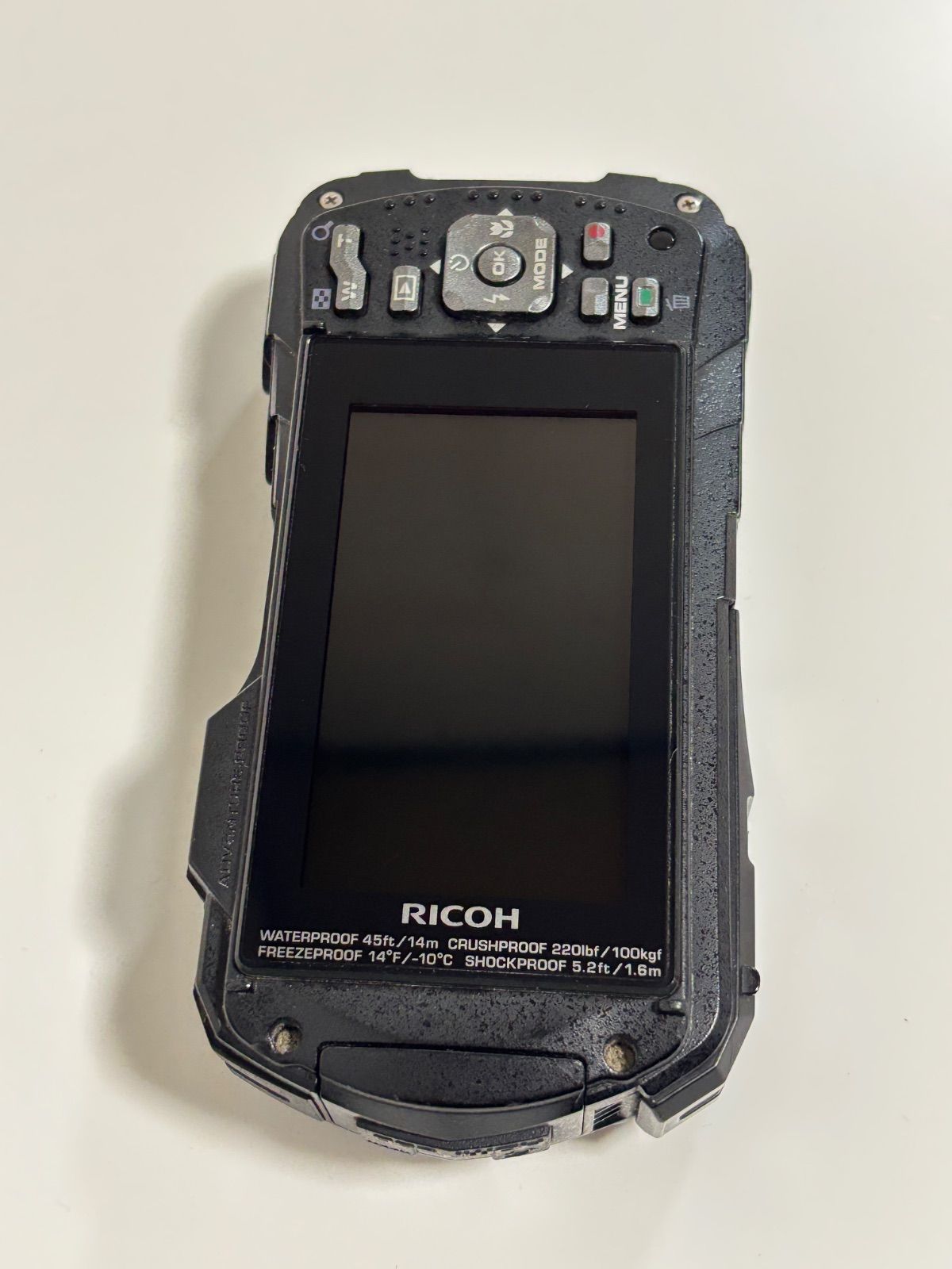 RICOH WG-50 デジカメ コンデジ ブラック 簡易動作確認済み