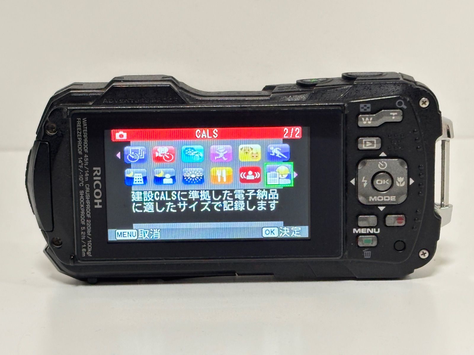 RICOH WG-50 デジカメ コンデジ ブラック 簡易動作確認済み