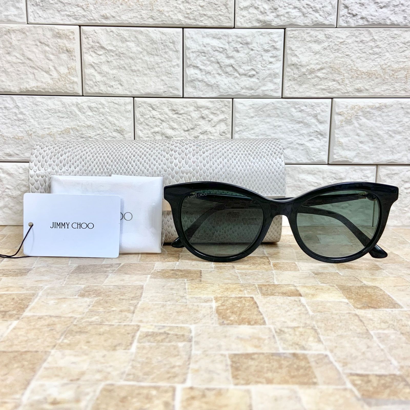 JIMMY CHOO ジミー チュウ サングラス ANNABETH 8079O 黒 ブラック パール アイウェア