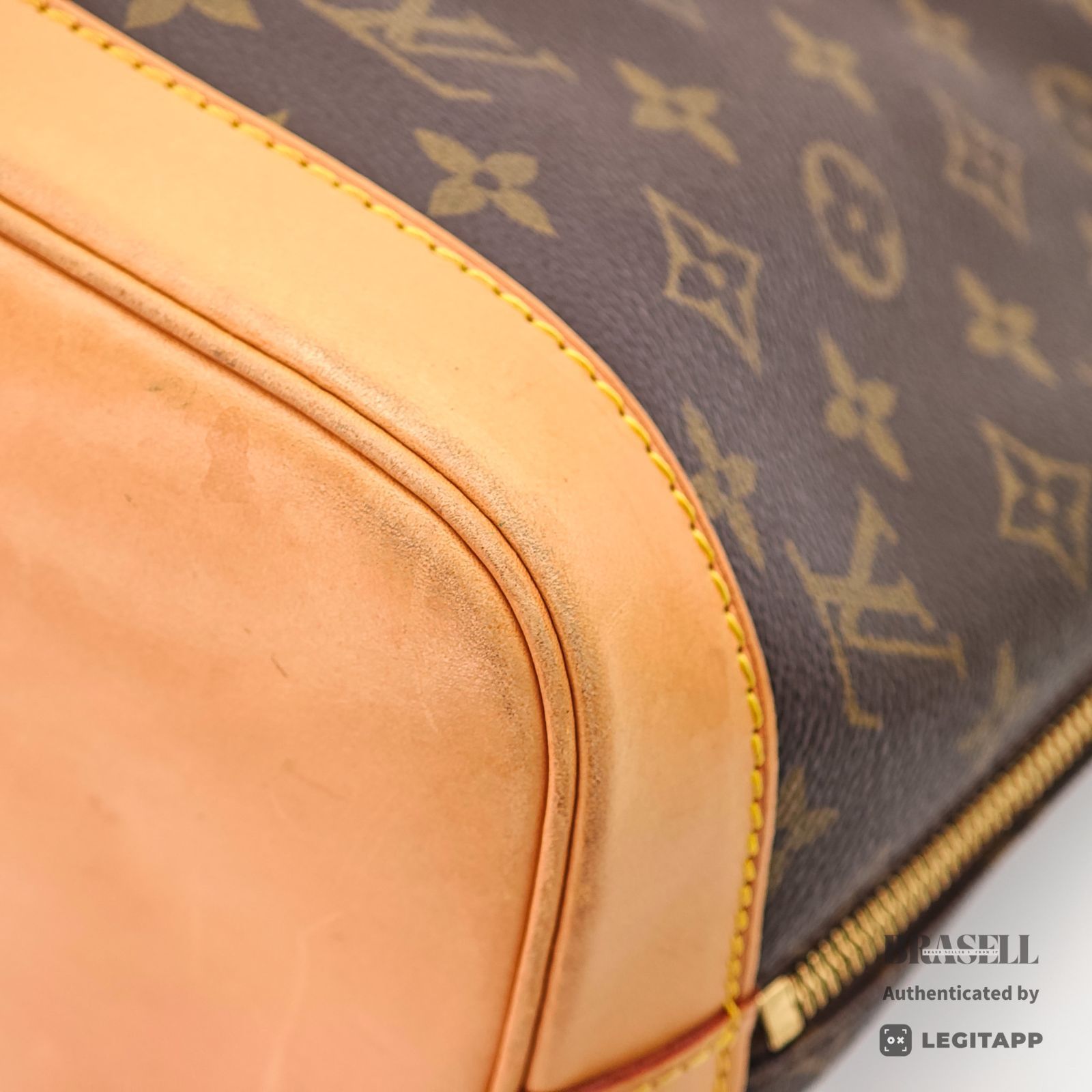 LOUIS VUITTON アルマ M51130 バッグ ハンドバッグ ゴルフ ブラウン レディース メンズ パドロック 鍵