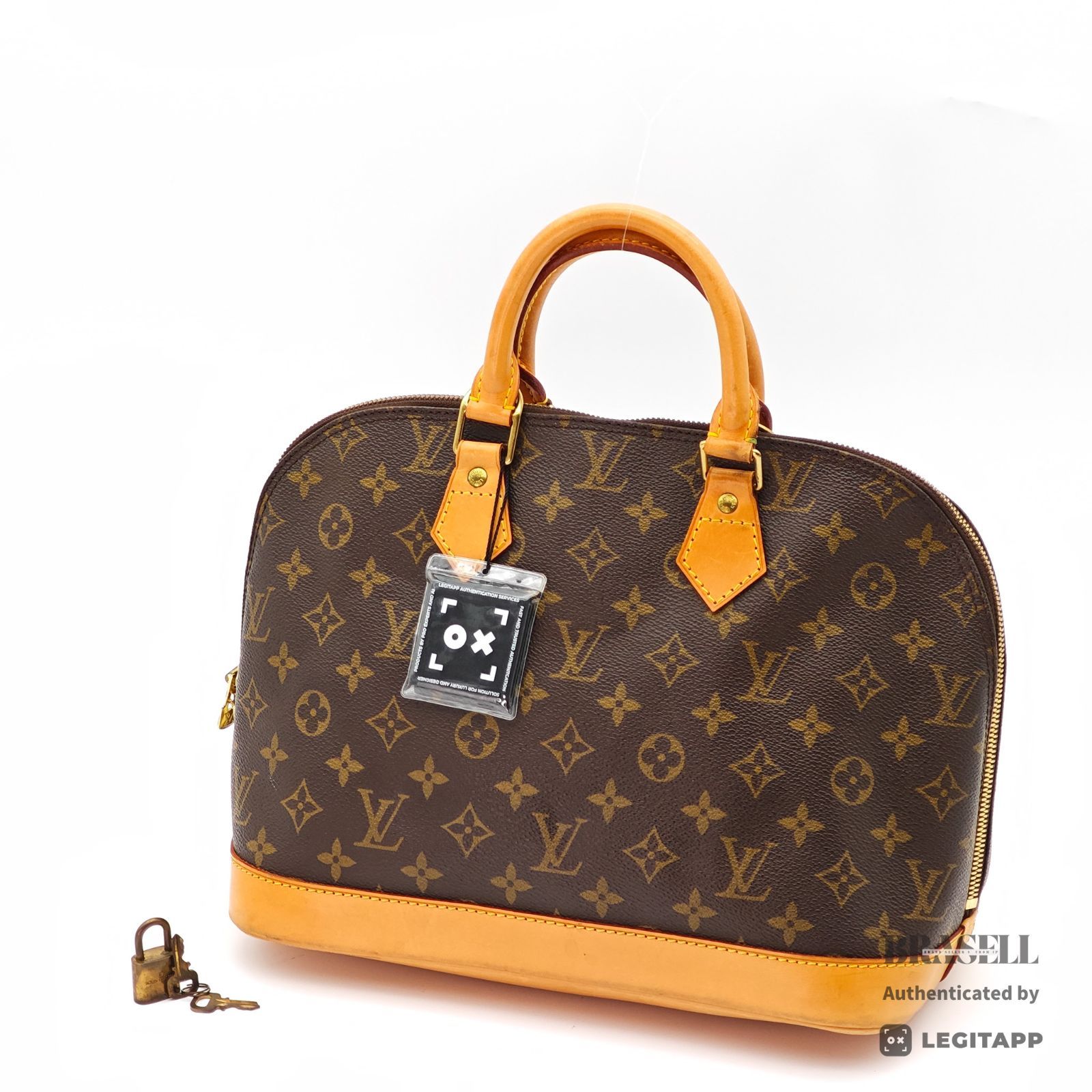 LOUIS VUITTON アルマ M51130 バッグ ハンドバッグ ゴルフ ブラウン レディース メンズ パドロック 鍵
