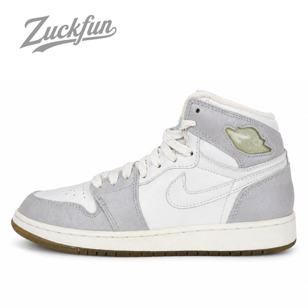 NIKE GIRLS AIR JORDAN 1 RETRO HIGH GS ガールズ エア ジョーダン 1 レトロ ハイ カット ホワイト シルバー 白 レディース ナイキ スニーカー 23 cm U08916
